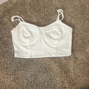 The Now white dinner/going out top